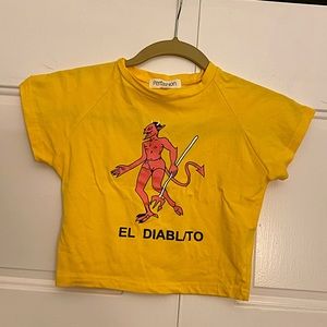 *SOLD* El Diablito graphic crop top